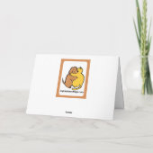 Golden Retriever Eddie American Flag Card Karte (Rückseite)