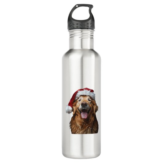 Golden Retriever Edelstahlflasche (Vorderseite)