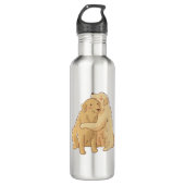 Golden Retriever Edelstahlflasche (Vorderseite)