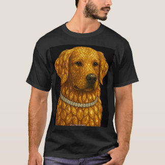 Golden Retriever Edelstein-Porträt T-Shirt