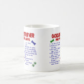 Golden retriever-Eigentums-Gesetze 2 Kaffeetasse (Mittel)