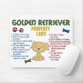 Golden retriever-Eigentums-Gesetze 4 Mousepad (Mit Mouse)