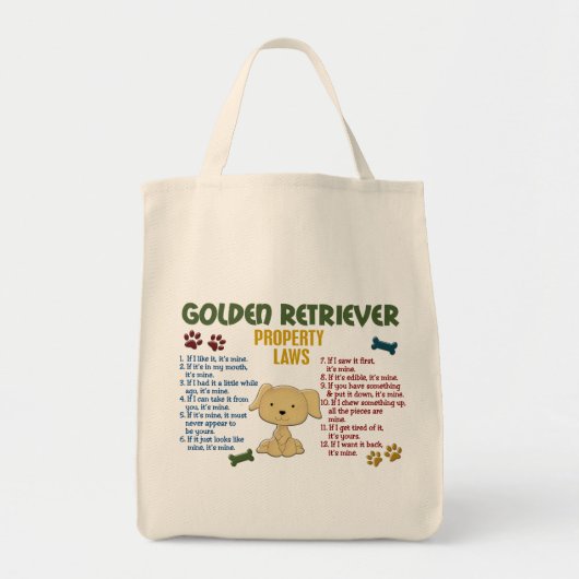 Golden retriever-Eigentums-Gesetze 4 Tragetasche (Vorne)