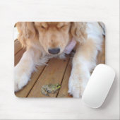 Golden Retriever Ein Frosch Mousepad (Mit Mouse)