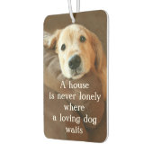 Golden Retriever ein Haus ist nie einsam Autolufterfrischer (Links)