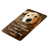 Golden Retriever ein Haus ist nie einsam Magnet (Linke Seite)