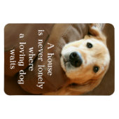 Golden Retriever ein Haus ist nie einsam Magnet (Horizontal)