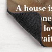 Golden retriever ein Haus ist nie einsam Mousepad (Ecke)