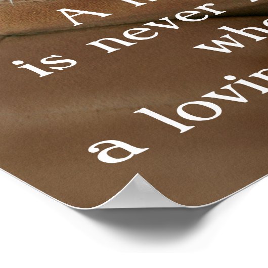 Golden Retriever ein Haus ist nie einsam Poster (Ecke)