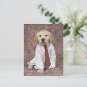 Golden Retriever, ein relativ moderner und Postkarte (Stehend Vorderseite)