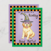 Golden Retriever Einladung (Vorne/Hinten)