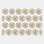 Golden Retriever Elegante Dog Weihnachten Geschenkpapier Set (Vorderseite)