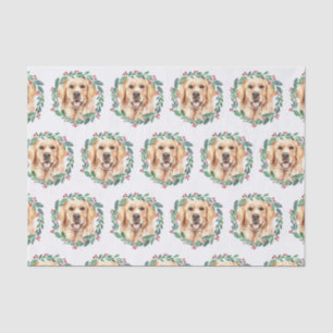 Golden Retriever Elegante Dog Weihnachten Seidenpapier