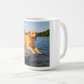 Golden Retriever Elegante Kaffee Tasse (VorderseiteRechts)