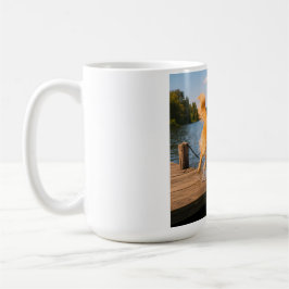 Golden Retriever Elegante Kaffee Tasse
