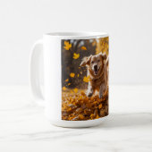 Golden Retriever Elegante Kaffee Tasse (Vorderseite Links)