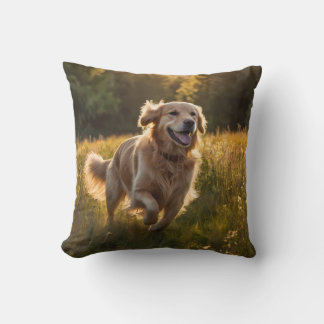 Golden Retriever Elegantes Throw Kissen