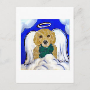 Golden Retriever Engel Postkarte