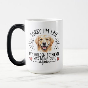 Golden Retriever Entschuldigung Ich Bin Spät Lusti Verwandlungstasse