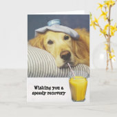 Golden retriever erhalten wohle Karte (Gelbe Blume)