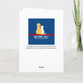 Golden Retriever Erntedank Türkei Grußkarte Feiertagskarte (Rückseite)