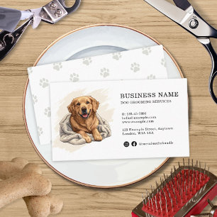 Golden Retriever Erstelle Dein eigenes Haustier Visitenkarte