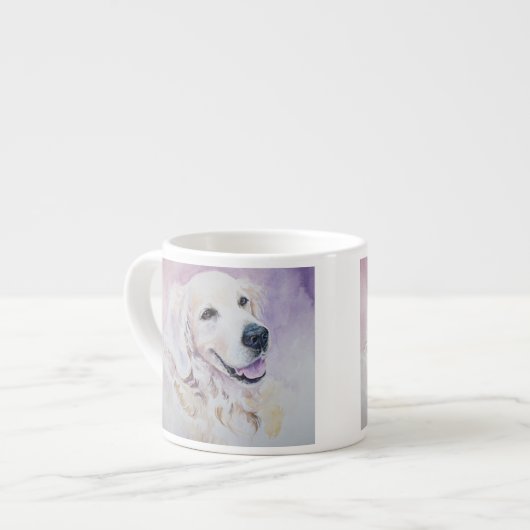 Golden retriever espressotasse (Vorderseite Links)