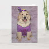 Golden Retriever Fabulous Puppy Birthday  Karte (Vorderseite)