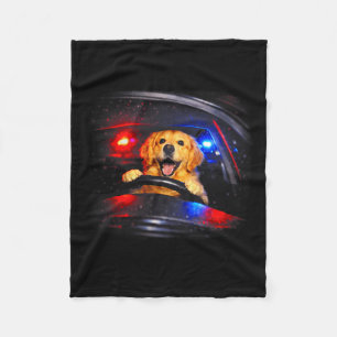 Golden Retriever fährt Meme-Hund fährt Auto ich Fleecedecke