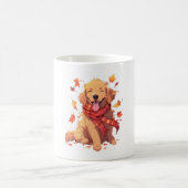 Golden Retriever Fall Dose Herbst Blätter Kaffeetasse (Mittel)