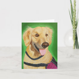 Golden Retriever Faltkarte Karte