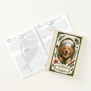 Golden Retriever Familien Kochbuch Notizblock