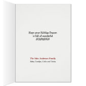 Golden Retriever Farm Truck Christmas Card (Innen (Rechts))