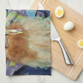 Golden retriever-Feen Küchentuch (Viertel Falte)