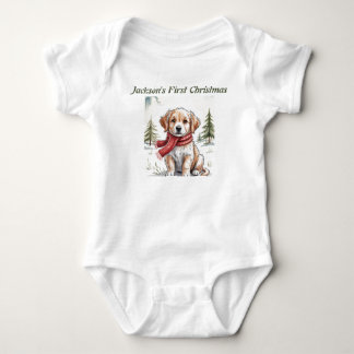 Golden Retriever Feiertags Hund, Hunde Liebhaber, Baby Strampler