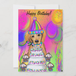 Golden Retriever Feiertagskarte