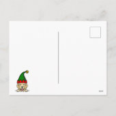 Golden Retriever Feiertagspostkarte (Rückseite)