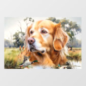 Golden Retriever Fensteraufkleber (Blatt)