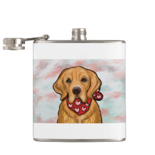 Golden Retriever Flachmann