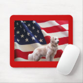 Golden retriever-Flagge Mousepad (Mit Mouse)