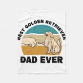 Golden Retriever Fleecedecke (Vorderseite)