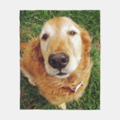 Golden Retriever Fleecedecke (Vorderseite)
