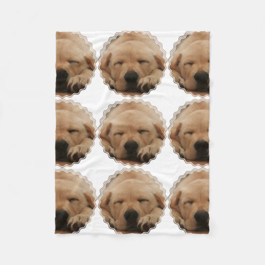 Golden retriever fleecedecke (Vorderseite)