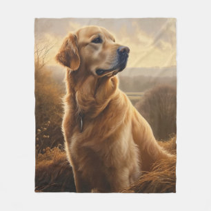 Golden Retriever Fleecedecke