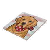 Golden Retriever Fliese (Seite)