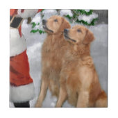 Golden Retriever Fliese (Vorderseite)