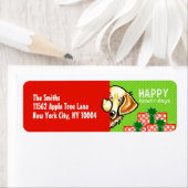 Golden Retriever Flüchtige Blick-a-Boo Weihnachten (Insitu)