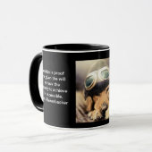 Golden retriever-Flugzeug-Pilot Tasse (Vorderseite Links)