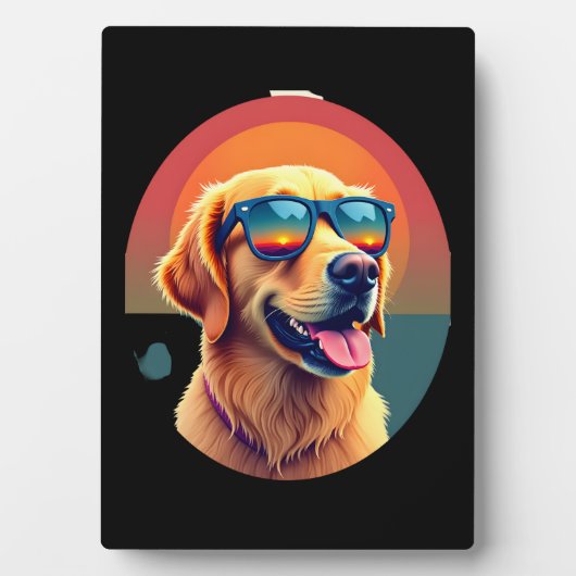 Golden Retriever for Kids Boys Girls Sunglasses Pe Fotoplatte (Vorderseite)