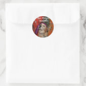 Golden Retriever Fortune Teller Runder Aufkleber (Tasche)